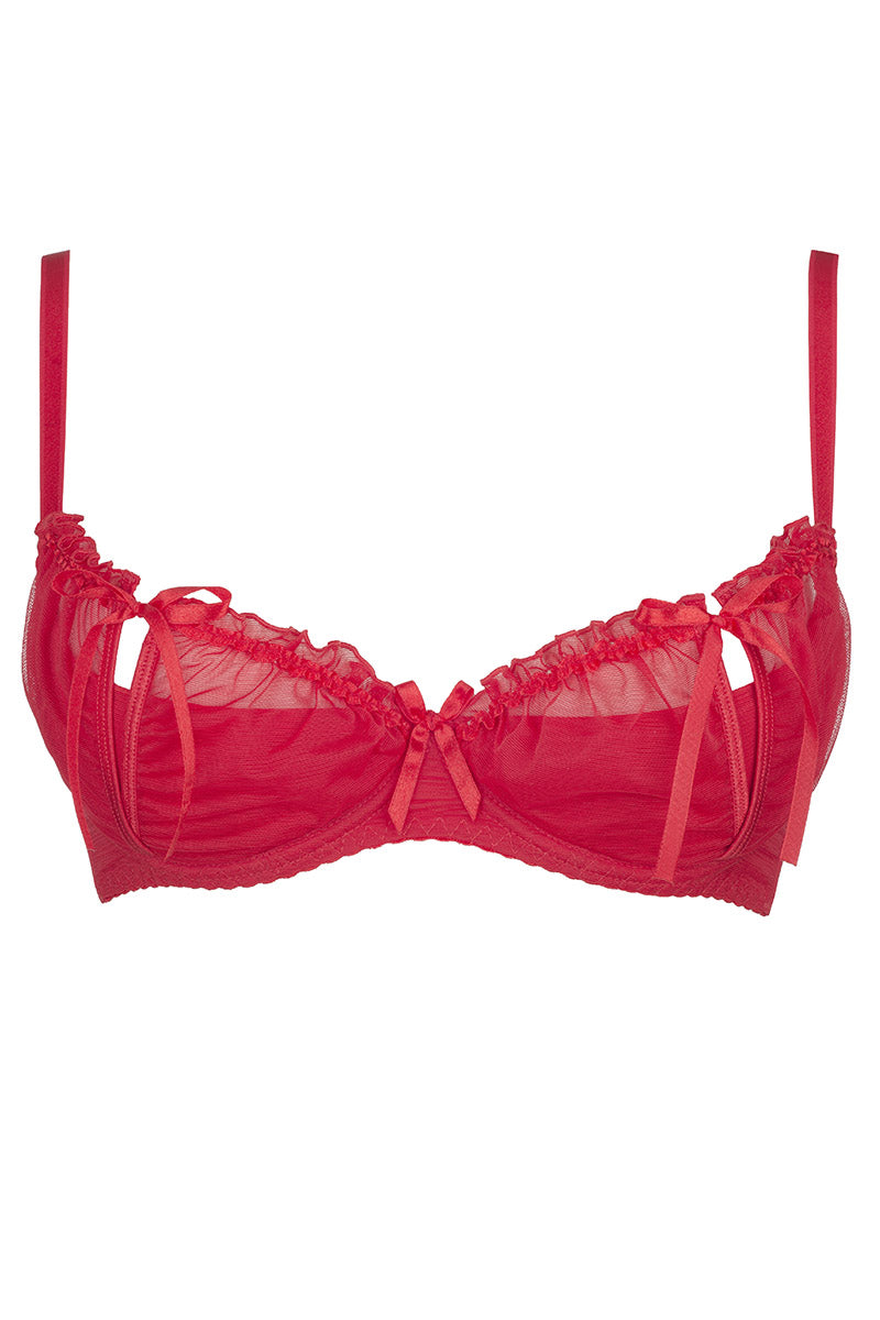 Soutien-gorge ouvert Magenta V-6441 par Axami