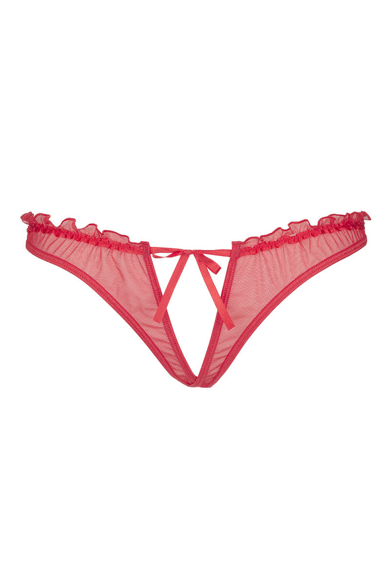 Soutien-gorge ouvert Magenta V-6441 par Axami