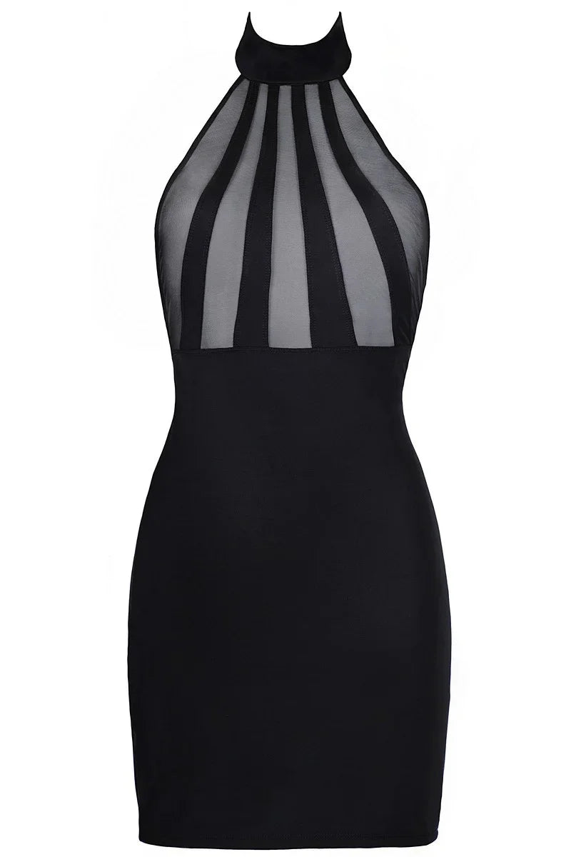 Robe noire V-9149 (M) par Axami