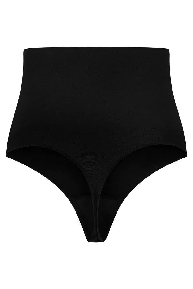 String taille haute sans couture noir par Bye Bra