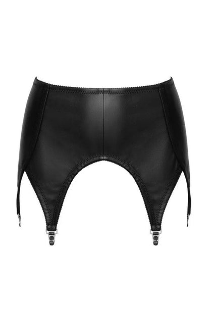 Leather suspender belt