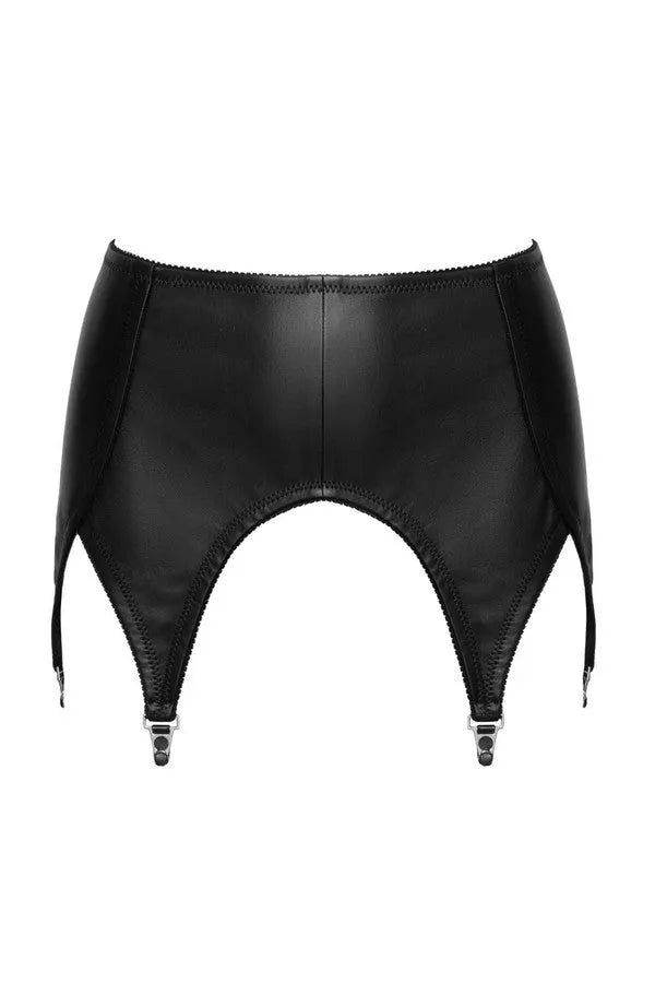 Leather suspender belt