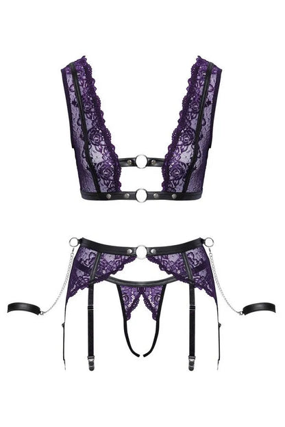 Open lace &amp; ties set