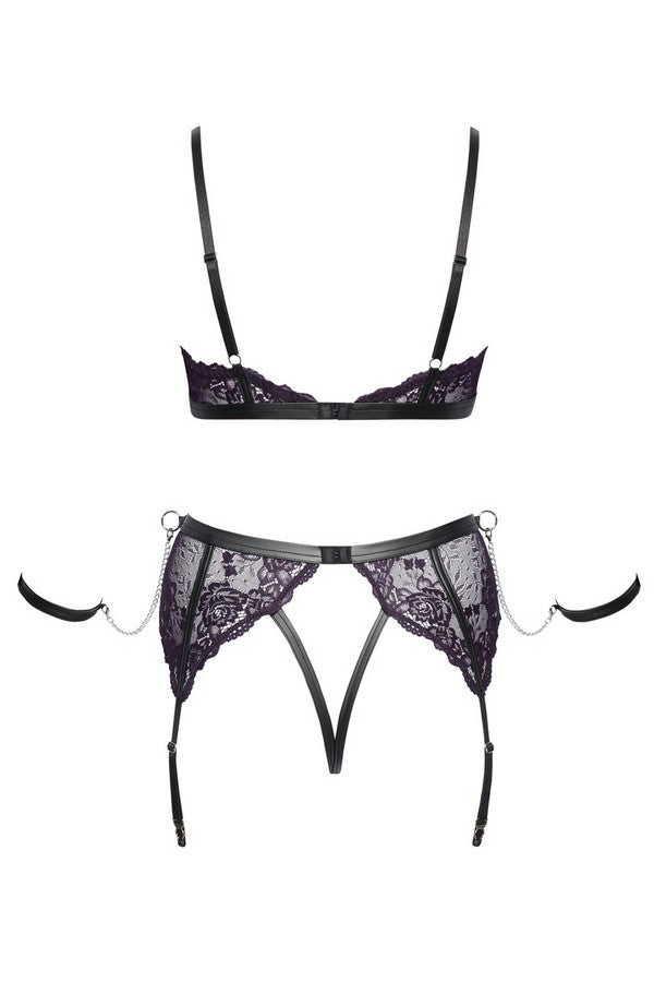 Open lace &amp; ties set