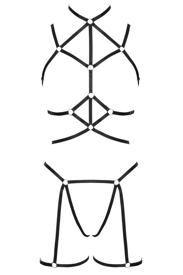 Harness black set
