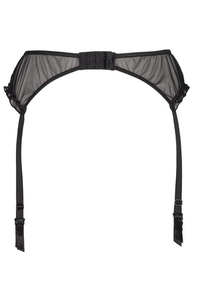 Charcoal suspender belt V-6452