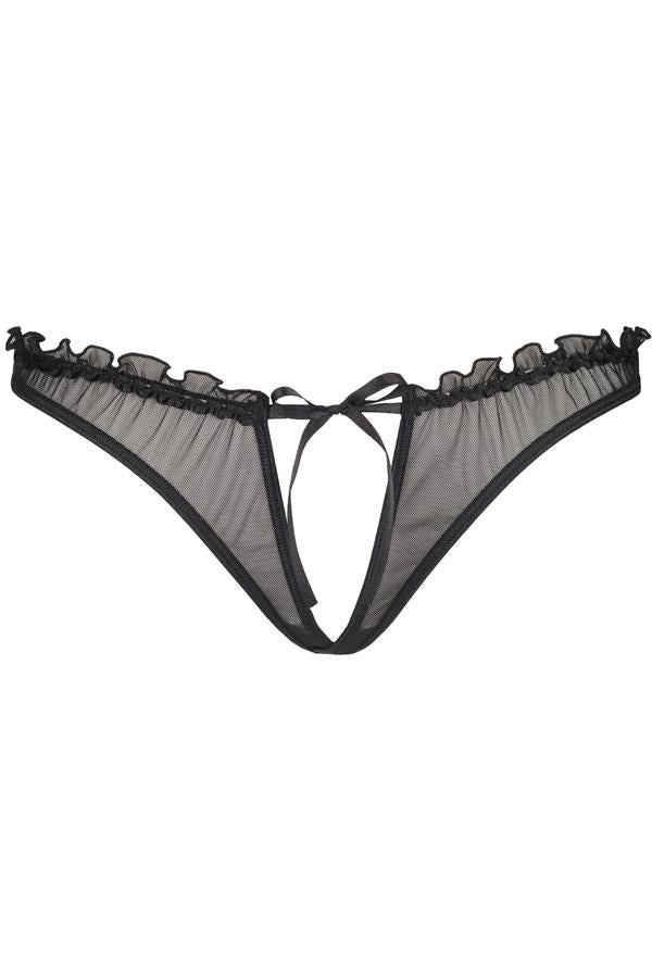 Open panties Charcoal V-6458