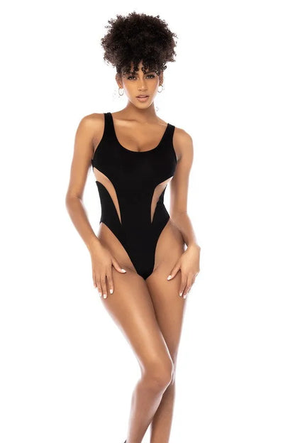 Black Malibu Monokini