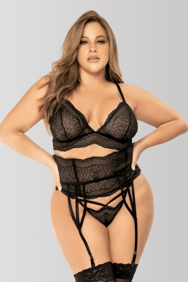 Plus Whimsical Lace 3-piece Set