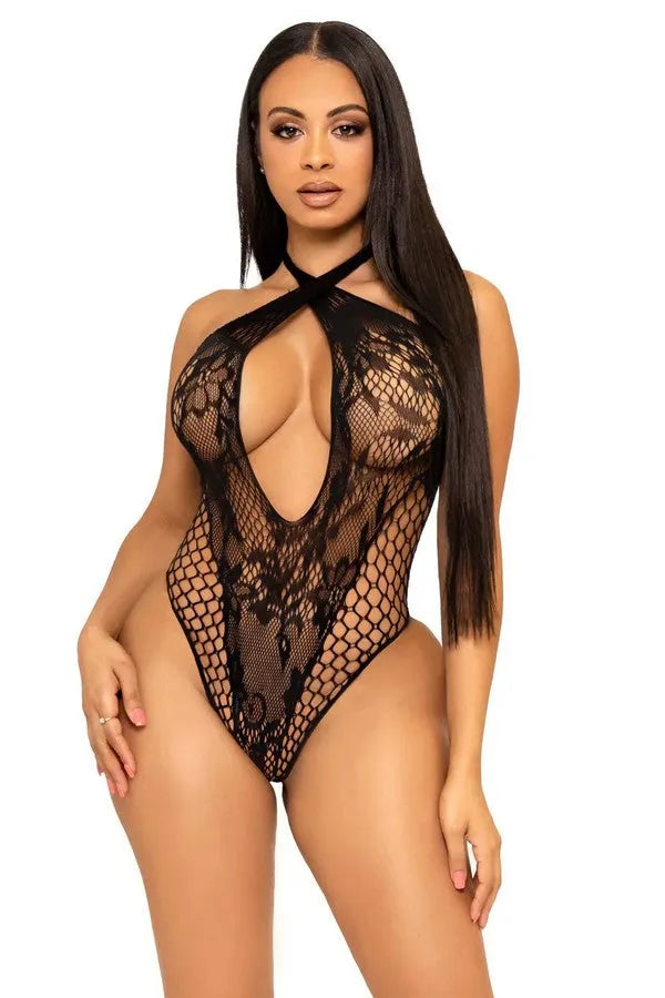 Can't Say No fishnet bodysuit