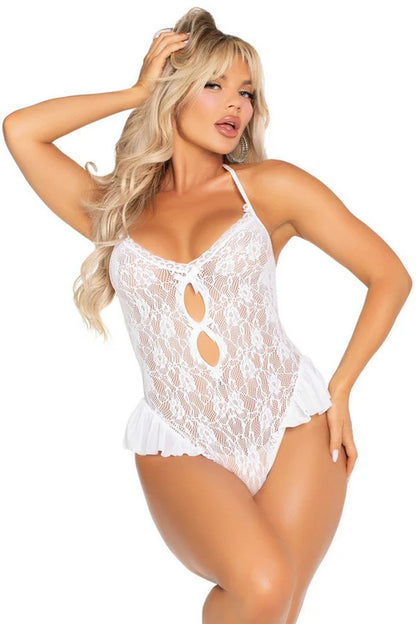 Frilly string bodysuit