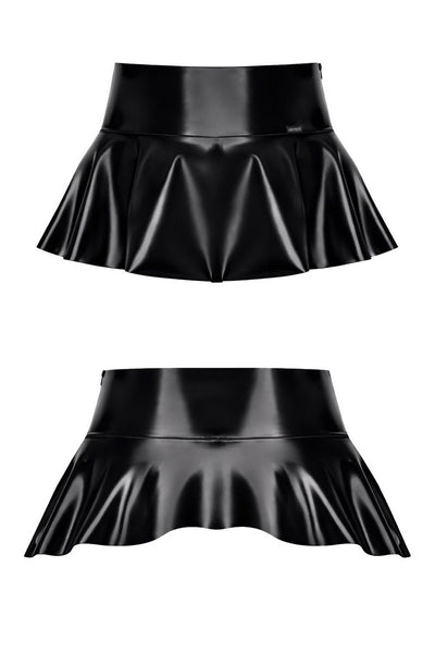 Wetlook mini skirt