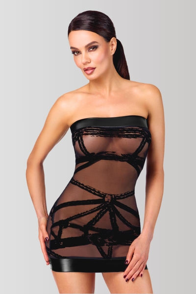 F359 Bondesque Off-shoulder mini dress