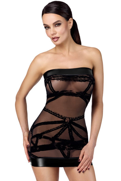 F359 Bondesque Off-shoulder mini dress