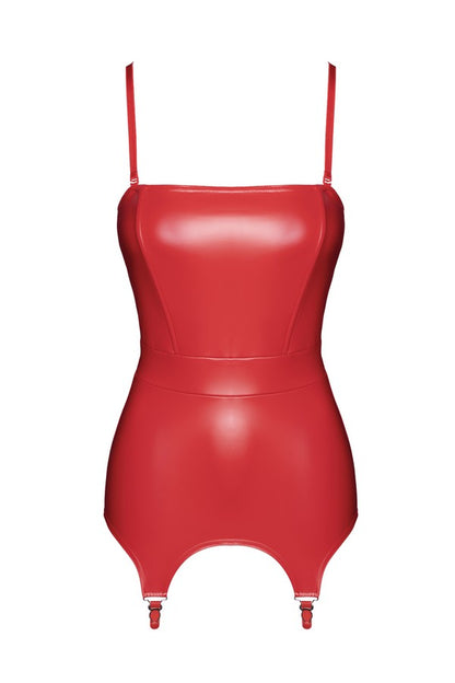 F368 Bombshell fierce corset-belt red