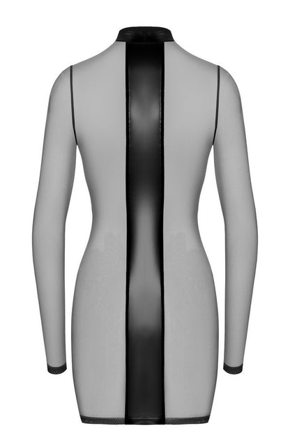 F369 Crossfire Mesh & Wetlook Mini dress