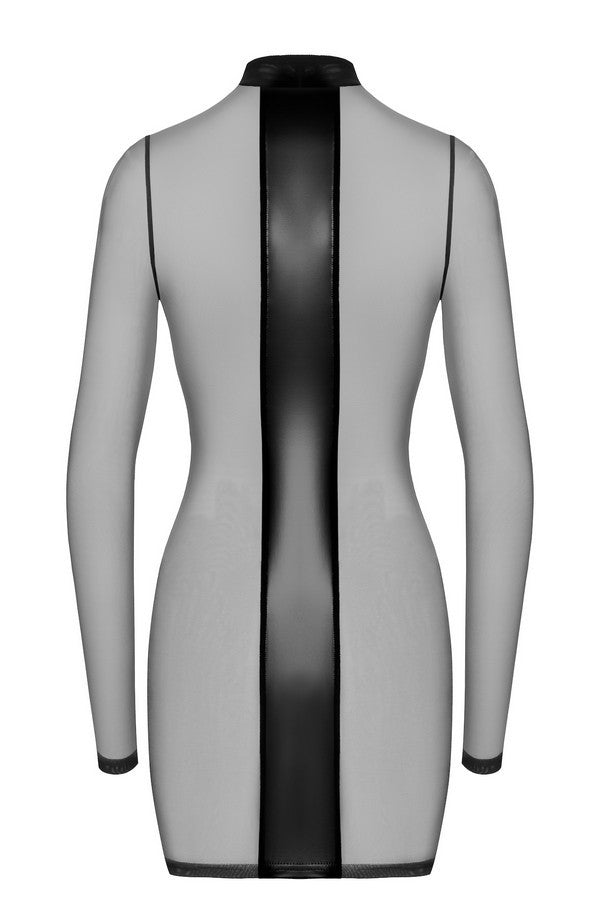 F369 Crossfire Mesh & Wetlook Mini dress