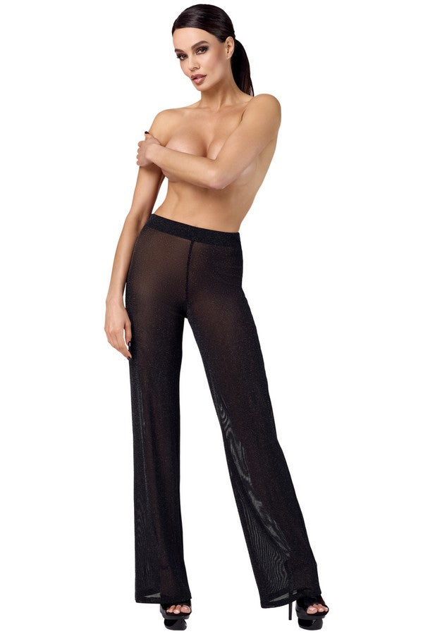 F374 Onyx Sheer Palazzo