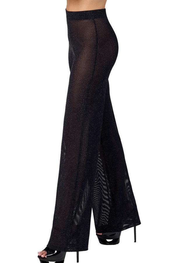 F374 Onyx Sheer Palazzo