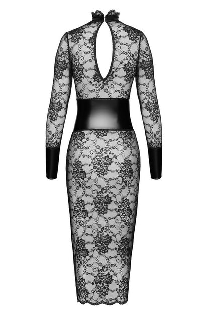 F375 Noirelle Lace Corset Midi dress