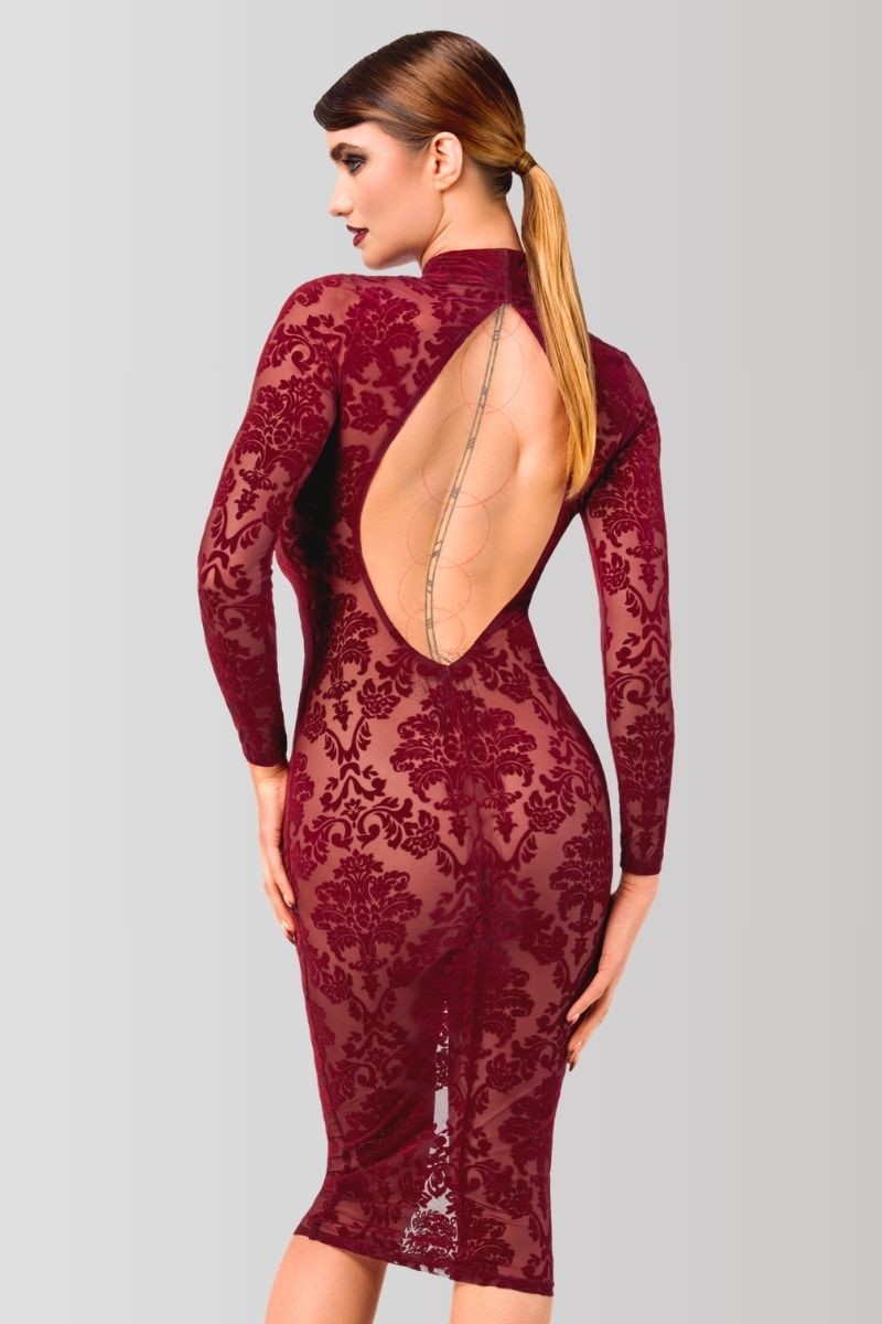 F384 Kink Royal midi dress