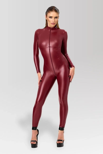 F395 Dark Romance Three-Way Zip Catsuit