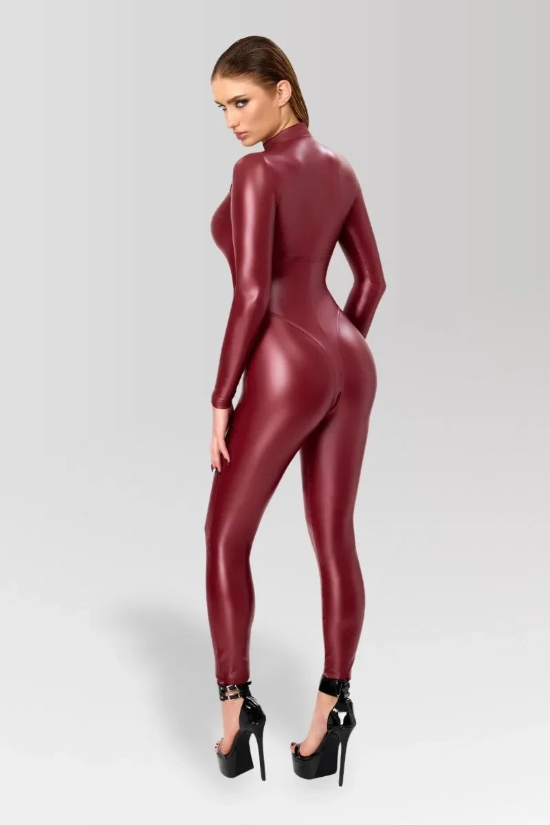 F395 Dark Romance Three-Way Zip Catsuit