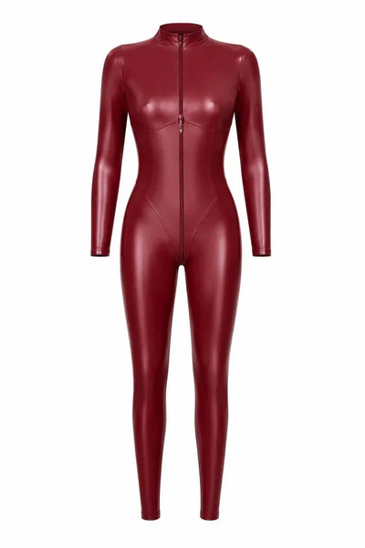 F395 Dark Romance Three-Way Zip Catsuit