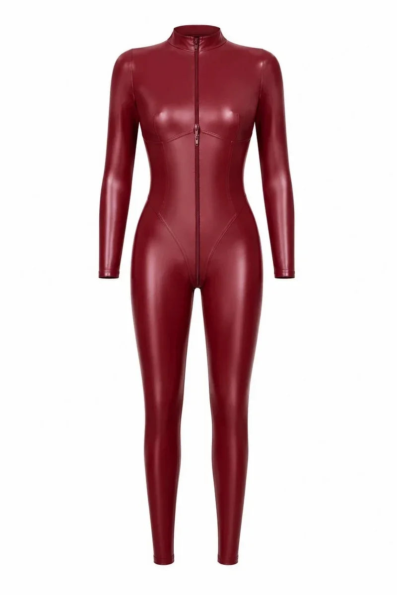 F395 Dark Romance Three-Way Zip Catsuit