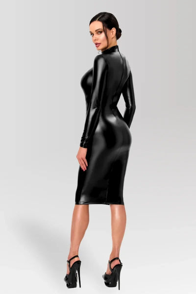 F401 Dark Affair Midi Dress