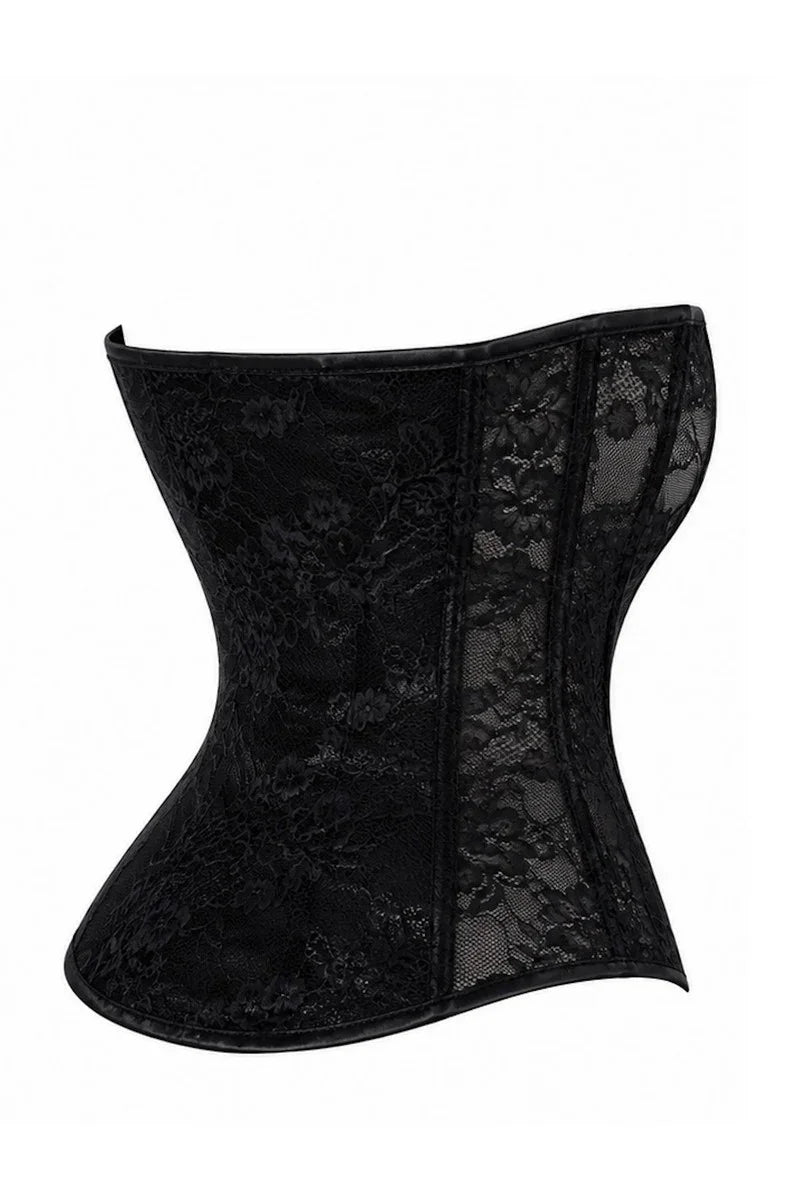 F406 Lace & Powerwetlook Corset