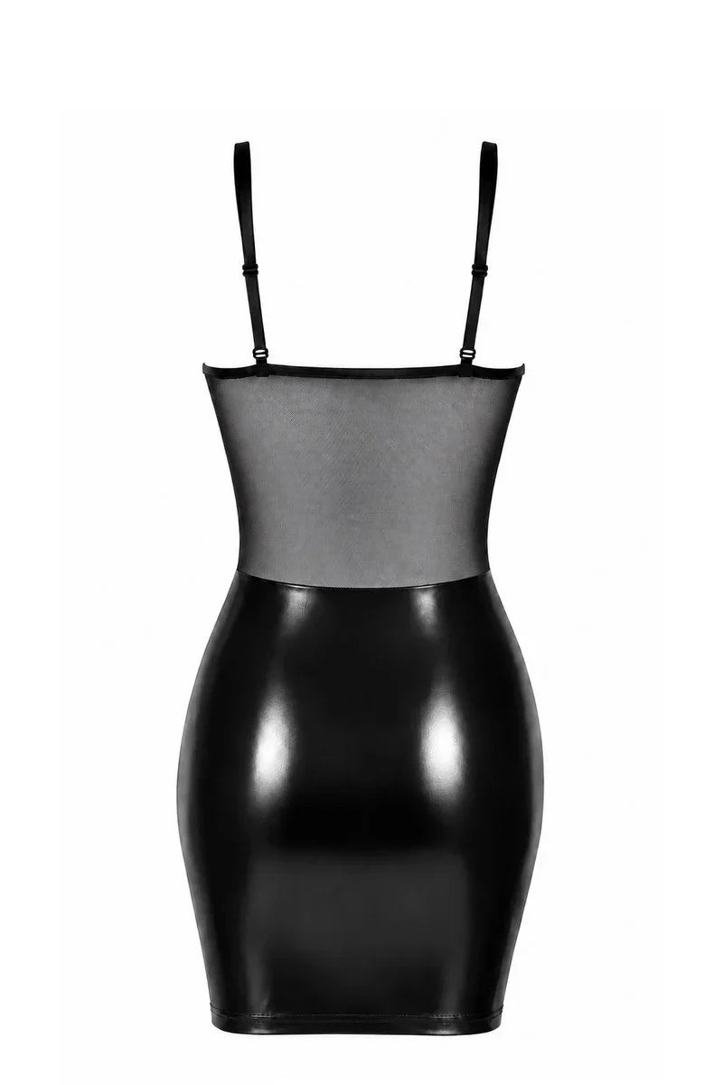 F409 Do Not Disturb Lace-Up Mini Dress