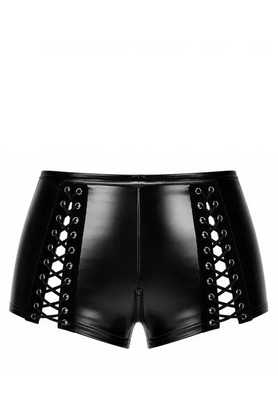 F411 Do not Disturb Lace-Up Shorts