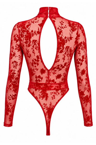 F416 Lovebite Plunging V Bodysuit