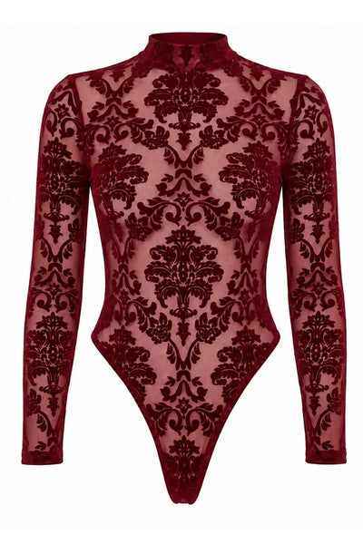 F422 Masquerade Open-Back Bodysuit
