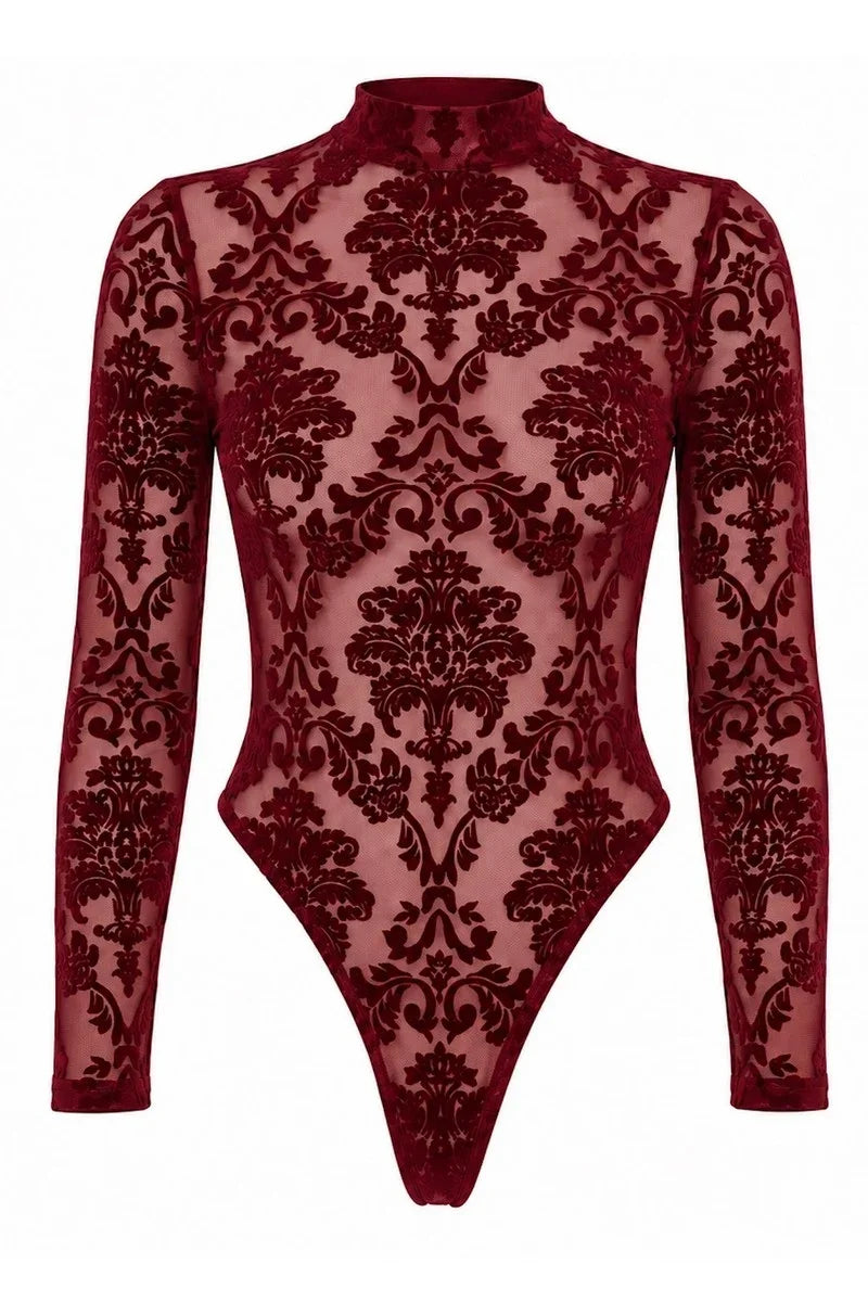 F422 Masquerade Open-Back Bodysuit