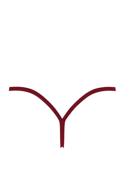 F426 Masquerade burgundy Thong