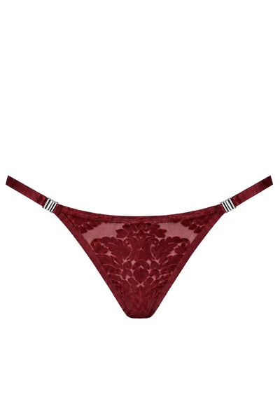 F426 Masquerade burgundy Thong