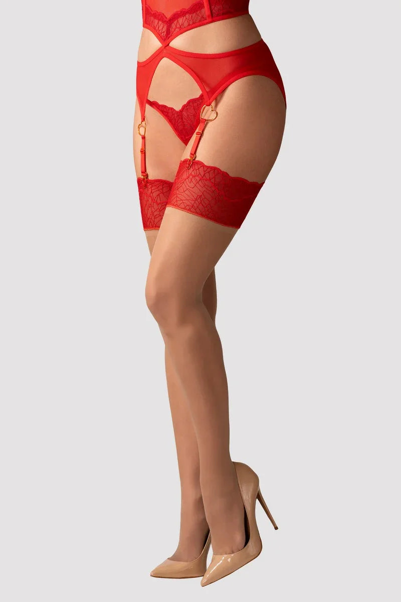 Blossmina red stockings