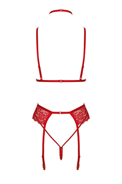 Red Lace Kiss Set 243