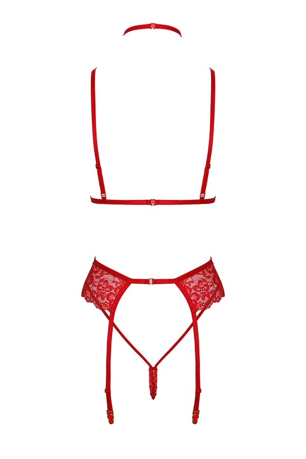 Red Lace Kiss Set 243