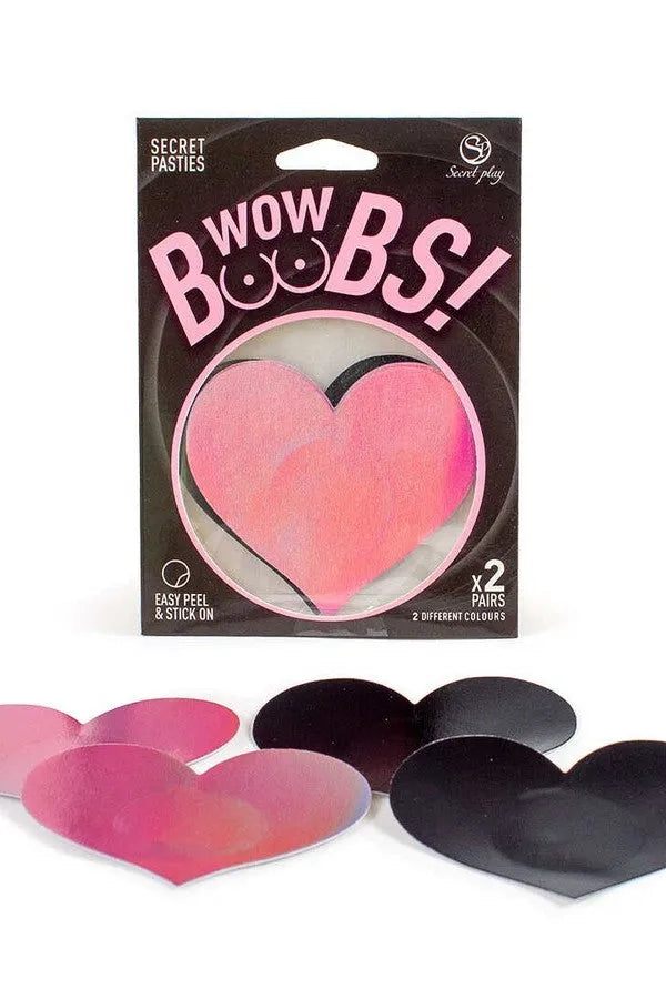 Adhesive heart nipple covers