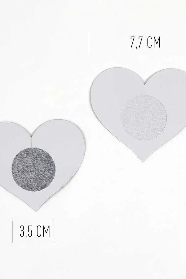 Adhesive heart nipple covers