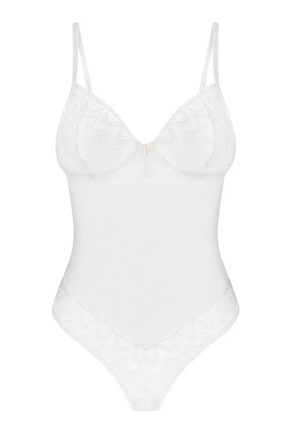 Body blanc Alissium par Obsessive