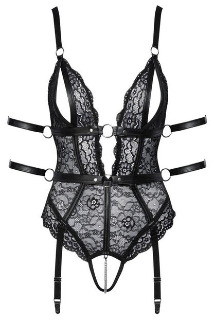 Body dentelle harnais & attaches par Cottelli lingerie