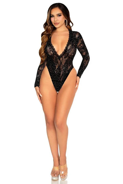 Body Strass & résille par Leg Avenue