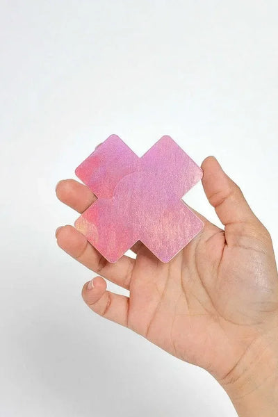 Cache-tétons croix adhésifs par Secret Play