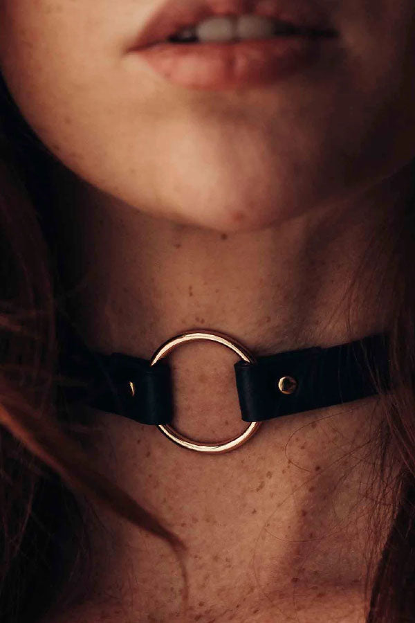 Maze Vegan Leather Choker