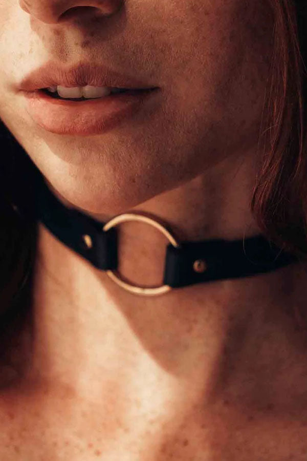 Choker cuir végan Maze par Bijoux Indiscrets