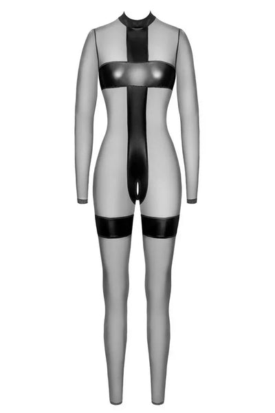 Combinaison bi-matière Ligne Privée par Noir Handmade